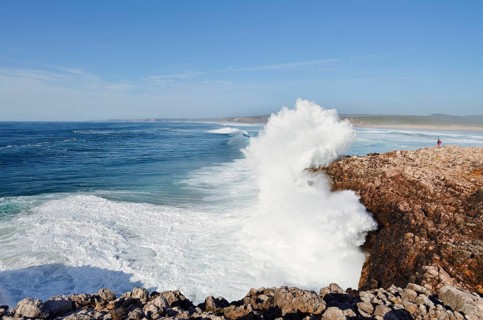 Surf on the Rocky Coast, Carrapateira, Parque Natural do Sudoeste Alentejano e Costa Vicentina,