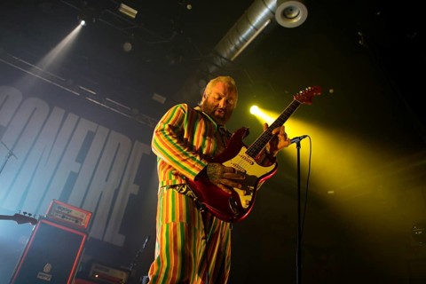 Wade MacNeil (lead guitar, vocals) from the Canadian band Alexisonfire, live at Huxleys Neue Welt