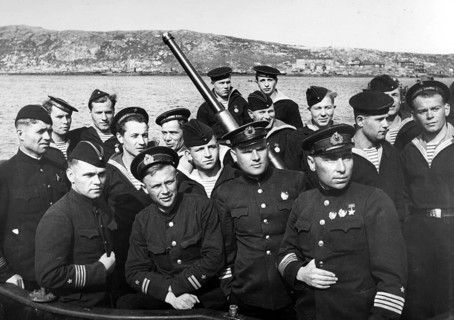 Navy Soldiers, Red Fleet, Sevastopol, Ukraine, 1943 World War II. In October 1941, the Wehrmacht