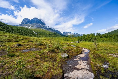 Mountain landscape in the Innerdalen high valley, Trollheimen Mountain Area, Sunndal, Møre og