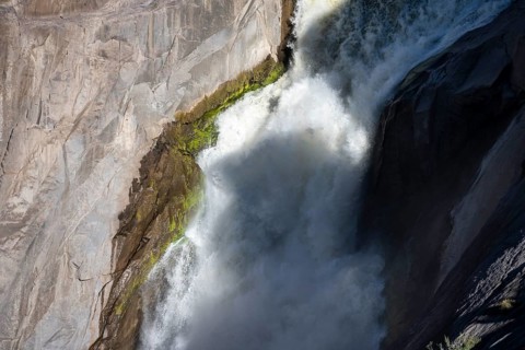 Dumping at the Orange River Waterfall, Augrabies Falls National Park, North Cape, South Africa