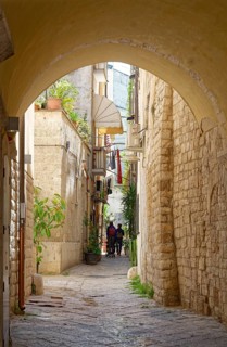 Bari Veccia, old town of the southern Italian city of Bari. Bari, Apulia, Italy