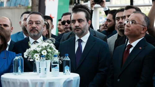 GAZIANTEP, TURKEY - JUNE 11, 2026: Syrian Foreign Minister Assad al-Shaibani and Turkish Deputy