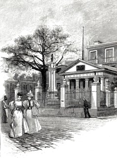 The Columbus Chapel in Habana, Havana, around 1890, Cuba, illustration, reproduction from a 19th