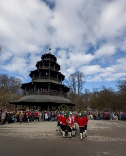 Schaeffler dance in 2026 in the English Garden, behind the Chinese Tower. The event takes place