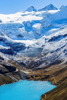 Moiry reservoir and Moiry glacier, near Grimentz, Val d'Anniviers, Valais Alps, Canton Valais,