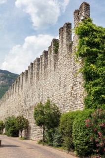 Historic city wall, Trento, Tyrol, Italy