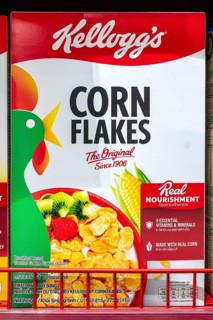 Kellogg's corn flakes packaging, Bangkok, Thailand