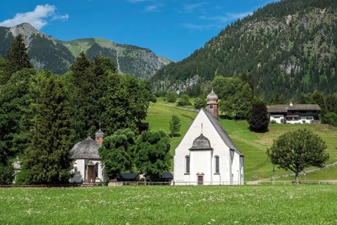 St. Maria Loretto Chapel and Josefskapelle, Oberstdorf, Oberallgäu, Allgäu, Bavaria, Germany