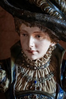 Porcelain bust of an English lady, Chapslee Hotel, former summer residence of Raja of Kapurthal,