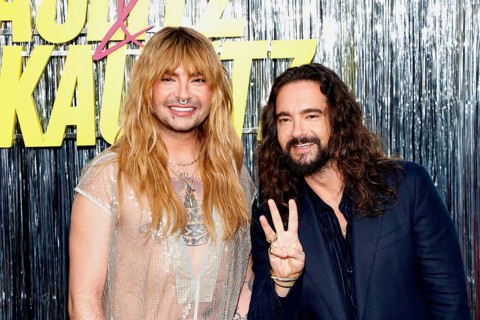 Bill Kaulitz and Tom Kaulitz at the premiere of the 3rd season of Kaulitz & Kaulitz on Netflix at