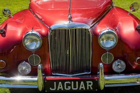 Grosse Pointe Shores, Michigan - The 1960 Jaguar Mark IX on display at the Eyes on Design' annual