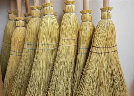 Berea, Kentucky - Traditional Appalachian brooms, made by hand at Sunhouse Craft. They use