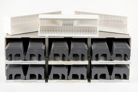 Grey and white boxes for slides