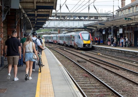 British Rail Class 755 bi-modal multiple unit Stadler FLIRT train operated by Greater Anglia,