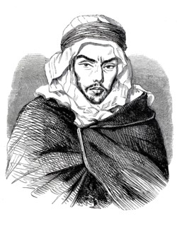 Bou-Maza, born as Si Mohamed ben Abdallah, ca. 1822-1879, a well-known Arab leader during the