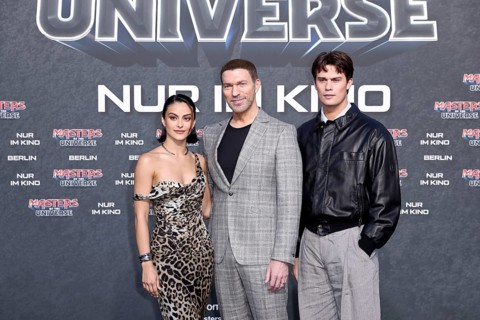 Camila Mendes, director Travis Knight and Nicholas Galitzine - German premiere of MASTERS OF THE