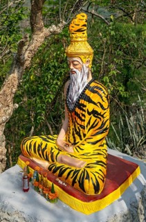 Deity statue, Phousi or Phu Si Hill, Luang Prabang, Laos