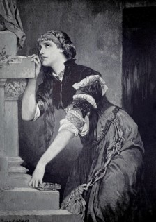 Gretchen in front of Mater Dolorosa, based on a painting by Hans Makart. A key scene in Goethe's