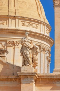 San Nicolò Cathedral facade, Noto, Noto Valley, Sicily, Italy