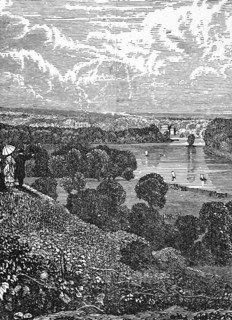 The Thames at Richmond Hill, Richmond upon Thames, Greater London, c. 1870, England, digital