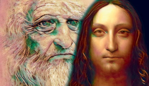 Leonardo da Vinci, 1452 - 1519, Italian painter, sculptor, architect and engineer, the painting