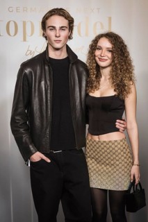 Moritz Rüdiger with girlfriend Xenia at the preview of the 21st season of Germany's Next Topmodel -
