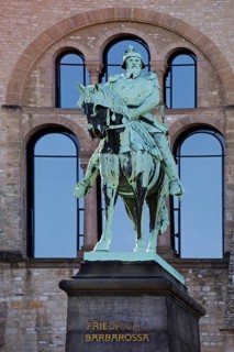 Equestrian statue of Frederick Barbarossa, Imperial Palace of Goslar, UNESCO World Heritage Site,
