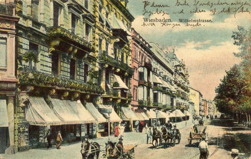Historical postcard, picture postcard, Wiesbaden, Hesse, Germany, digitally enhanced reproduction