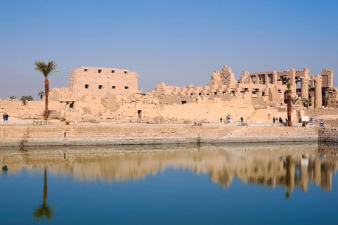 Sacred Lake and Karnak Temple, Luxor, Egypt
