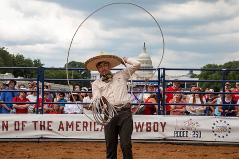 Washington, DC USA - 26 June 2026 - Rodeo 250 is held on the National Mall as part of the Great