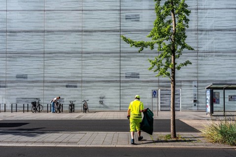 The Forum Confluentes, cultural building on the central square in Koblenz, it houses the Middle