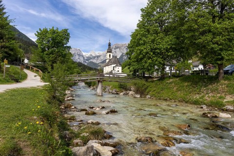 St. Sebastian Parish Church, Ramsau, Berchtesgaden National Park, Germany