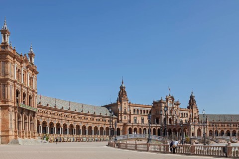 Plaza de Espana (Spain Square), built in 1928 for the Ibero-American Exposition of 1929, landmark