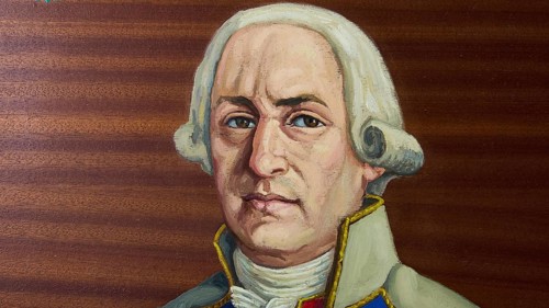 Museo Militar, Military Museum, General Gutierrez, portrait of a man with white hair in historical