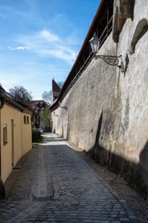 The historic rampart of the completely preserved, approx. 2.7 kilometers long city wall in the old