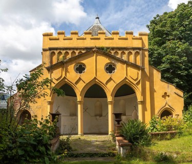 The Folly, Gothic Summer House, Gothic Revival architecture, The Minories garden, Colchester,