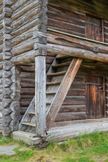 Traditional wooden house on an old farm, Alvdal, Hedmark, Innlandet, Norway, June 2026