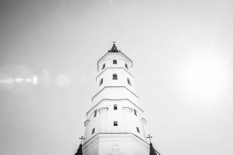 Scenic St. Peter and Paul cathedral in Siauliai city. Lithuania