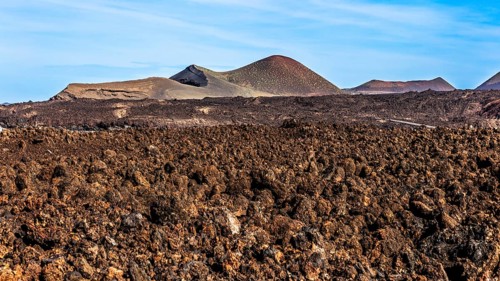 Fire Mountains of Timanfaya National Park, Montanas del Fuego, Lanzarote, Canary Islands, Spain