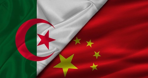 Bilateral relations between Algeria and China. Flag of Algeria and China