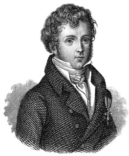 Portait of Matthäus Casimir von Collin, 1779 - 1824, an Austrian poet, Portrait von Matthäus von