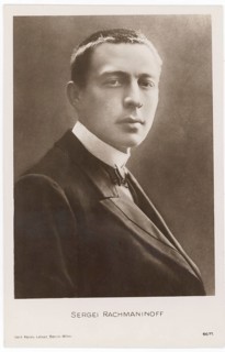 Sergei Rachmaninov, composer, pianist, Russia, 1873-1943, portrait, photo Hermann Leiser Berlin,