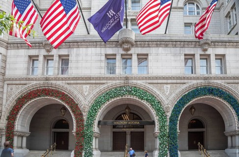 Washington, DC - The Waldorf Astoria hotel, formerly the Trump International Hotel