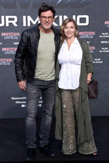 Tobey Wilson, Tina Ruland - German premiere of MASTERS OF THE UNIVERSE, Uber Platz, Berlin, 28.5.26