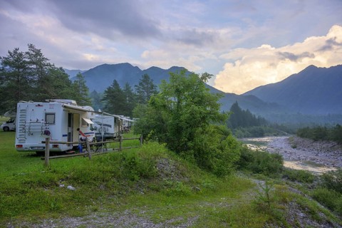 Campsite, Tramonti di Sopra, Province of Pordenone, Italy