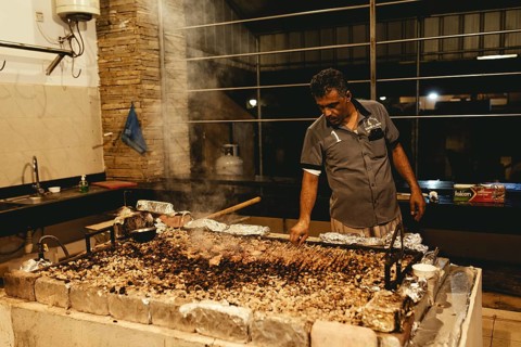 Camel restaurant, Ittin Park, Salalah, Dhofar, Oman