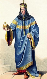 Otto III of Bavaria (1261-1317), as Bela V King of Hungary, Historical, digitally restored