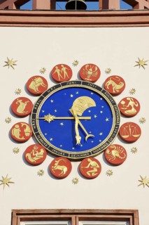 Astronomical clock at the town hall, Worms, Rhineland-Palatinate, Germany