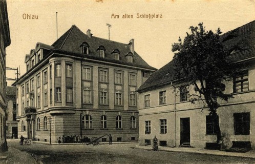 Picture shows the historic Palace Square in the Polish town of Olawa, which was formerly called